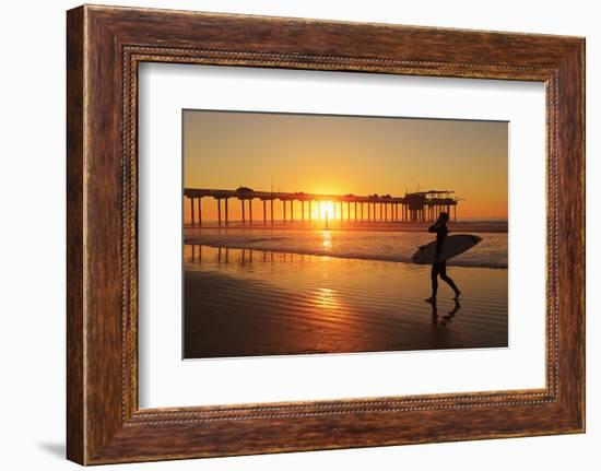 Scripps Pier, La Jolla, San Diego, California, United States of America, North America-Richard Cummins-Framed Photographic Print