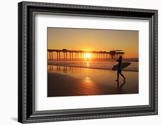 Scripps Pier, La Jolla, San Diego, California, United States of America, North America-Richard Cummins-Framed Photographic Print