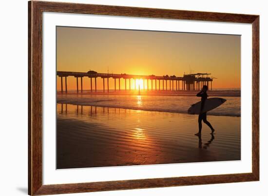 Scripps Pier, La Jolla, San Diego, California, United States of America, North America-Richard Cummins-Framed Photographic Print