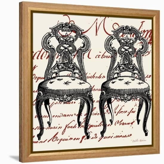 Script Chair Duo-Walter Robertson-Framed Stretched Canvas