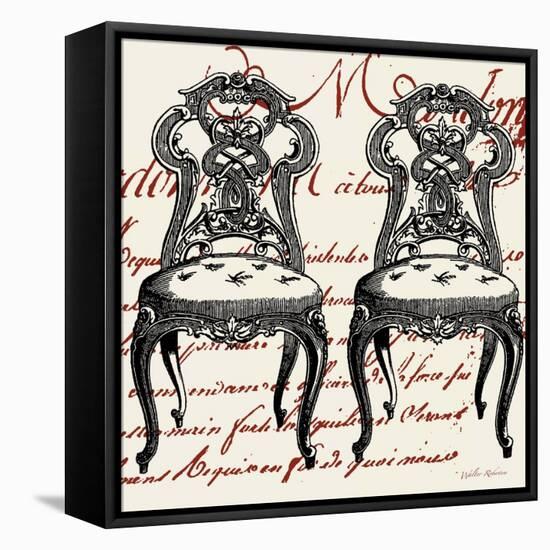 Script Chair Duo-Walter Robertson-Framed Stretched Canvas
