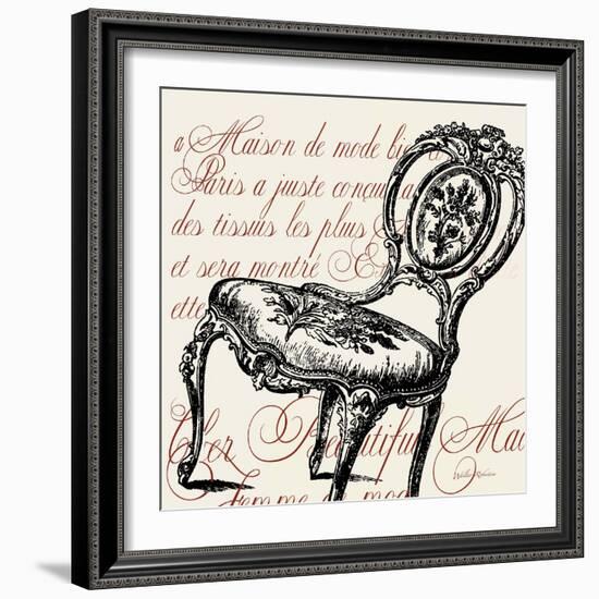 Script Chair Single-Walter Robertson-Framed Art Print