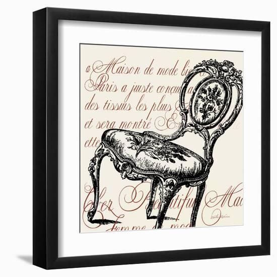 Script Chair Single-Walter Robertson-Framed Art Print