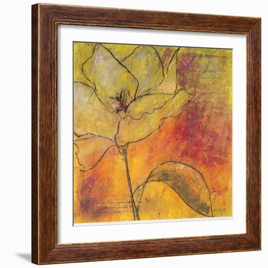 Scripted Bloom 1-Jane Bellows-Framed Art Print