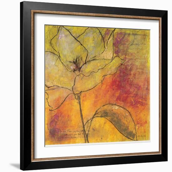 Scripted Bloom 1-Jane Bellows-Framed Art Print