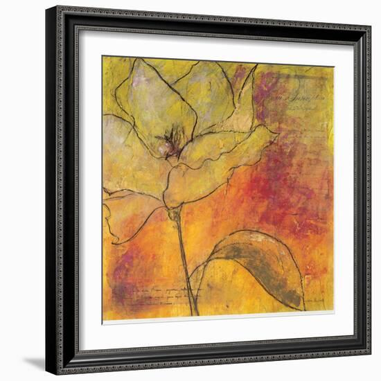 Scripted Bloom 1-Jane Bellows-Framed Art Print