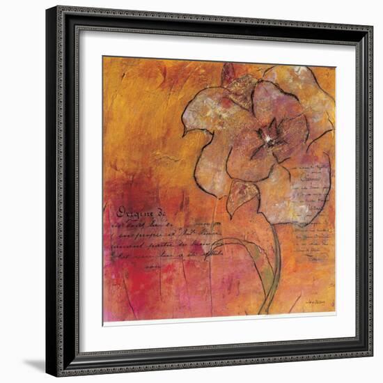 Scripted Bloom 2-Jane Bellows-Framed Art Print