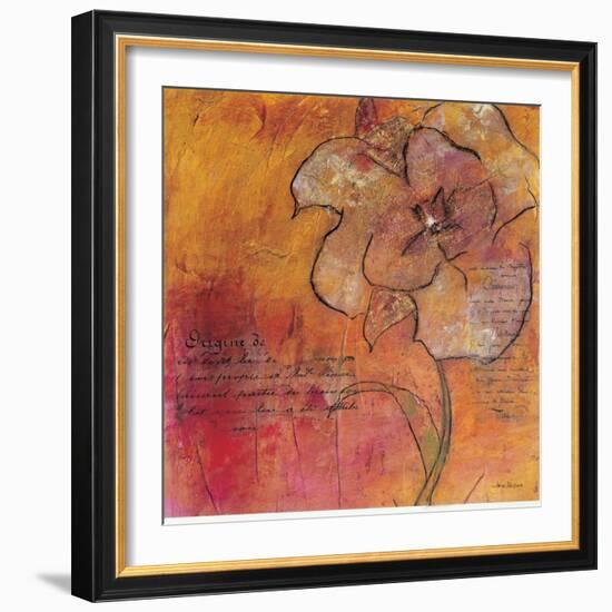 Scripted Bloom 2-Jane Bellows-Framed Art Print