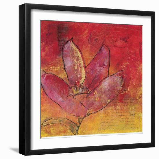 Scripted Bloom 3-Jane Bellows-Framed Art Print