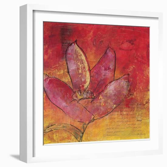 Scripted Bloom 3-Jane Bellows-Framed Art Print