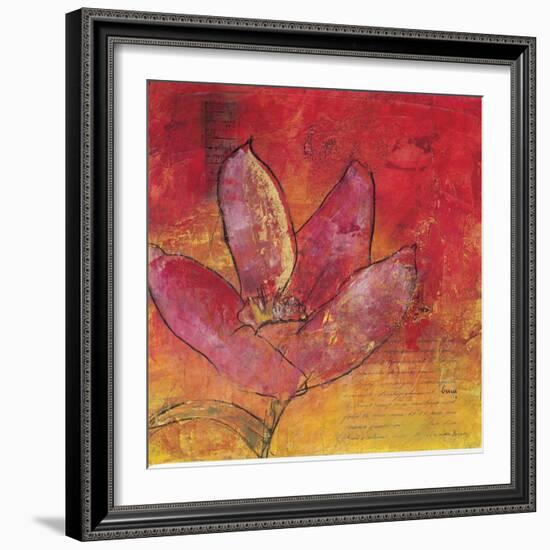 Scripted Bloom 3-Jane Bellows-Framed Art Print