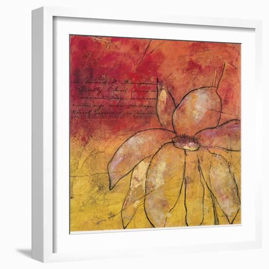 Scripted Bloom 4-Jane Bellows-Framed Art Print