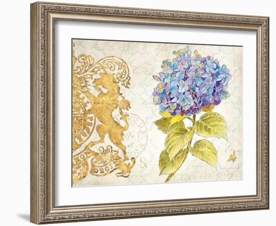 Scripted Hydrangea-Chad Barrett-Framed Art Print