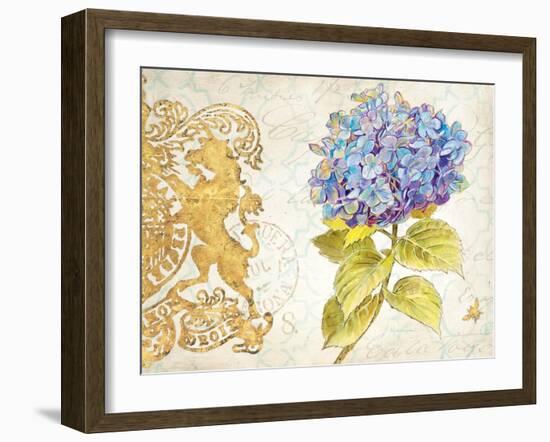 Scripted Hydrangea-Chad Barrett-Framed Art Print