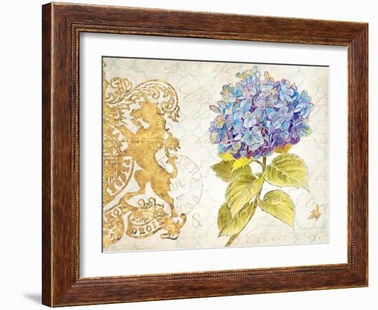 Scripted Hydrangea-Chad Barrett-Framed Art Print