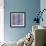 Scroll Stripe Periwinkle-Bill Jackson-Framed Giclee Print displayed on a wall