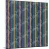 Scroll Stripe Teal-Bill Jackson-Mounted Giclee Print