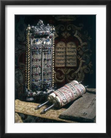 Large Torah Scroll & Case