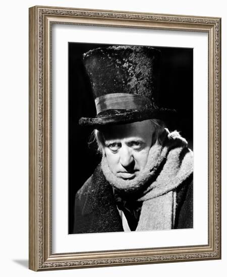 Scrooge, (AKA a Christmas Carol), Alastair Sim, 1951-null-Framed Photo