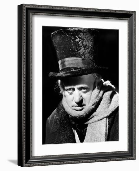 Scrooge, (AKA a Christmas Carol), Alastair Sim, 1951-null-Framed Photo