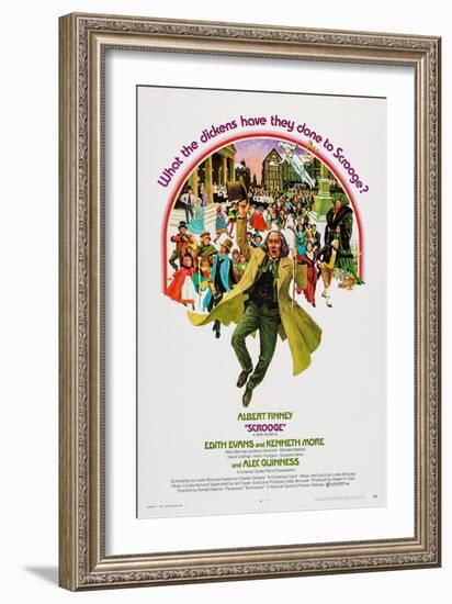 Scrooge, Albert Finney, 1970-null-Framed Premium Giclee Print