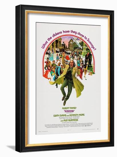 Scrooge, Albert Finney, 1970-null-Framed Art Print