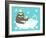 Scrubbing Bubbles Sloth-Nancy Lee-Framed Art Print