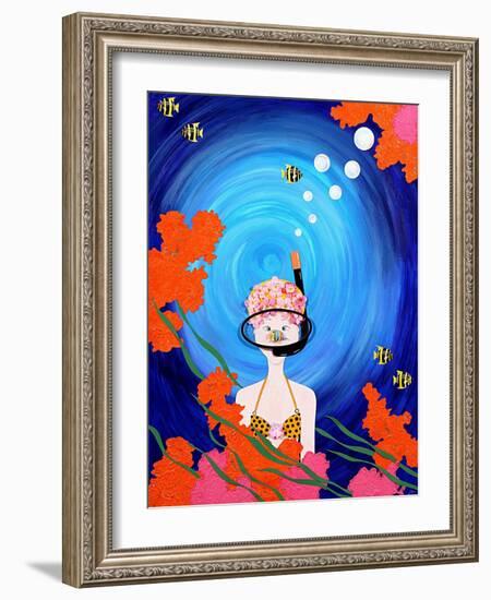 Scuba Diva, 2008-Jenny Barnard-Framed Giclee Print