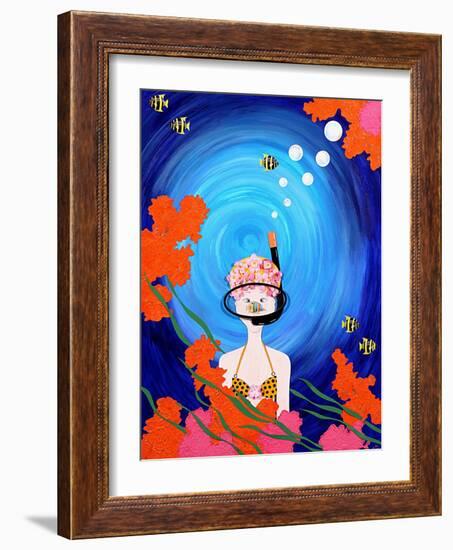 Scuba Diva, 2008-Jenny Barnard-Framed Giclee Print