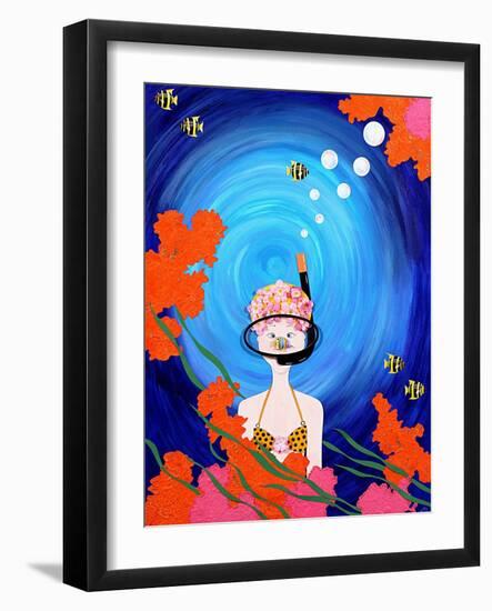 Scuba Diva, 2008-Jenny Barnard-Framed Giclee Print