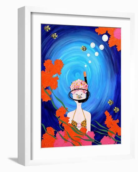 Scuba Diva, 2008-Jenny Barnard-Framed Giclee Print