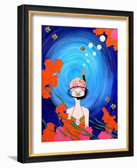 Scuba Diva, 2008-Jenny Barnard-Framed Giclee Print