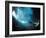 Scuba Diver Near Wreck-Peter Scoones-Framed Photographic Print