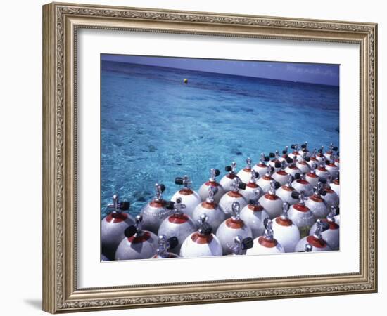 Scuba Diving Air Tanks-null-Framed Photographic Print