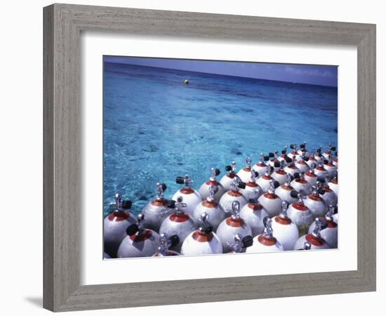 Scuba Diving Air Tanks-null-Framed Photographic Print