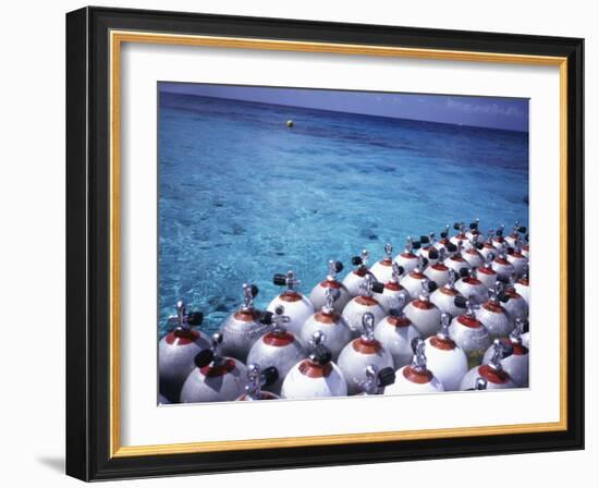 Scuba Diving Air Tanks-null-Framed Photographic Print