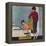 "Scuba in the Tub", November 29, 1958-Amos Sewell-Framed Premier Image Canvas