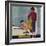 "Scuba in the Tub", November 29, 1958-Amos Sewell-Framed Giclee Print