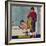 "Scuba in the Tub", November 29, 1958-Amos Sewell-Framed Giclee Print