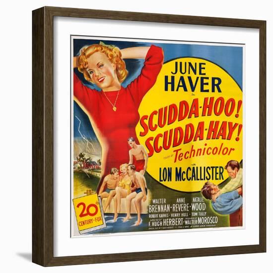 Scudda Hoo! Scudda Hay!, Left: June Haver, 1948-null-Framed Art Print