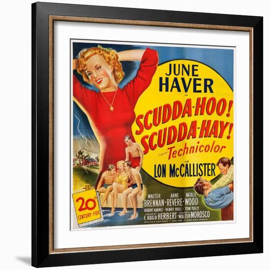 Scudda Hoo! Scudda Hay!, Left: June Haver, 1948-null-Framed Art Print