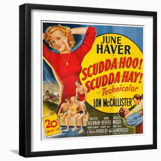 Scudda Hoo! Scudda Hay!, Left: June Haver, 1948-null-Framed Art Print