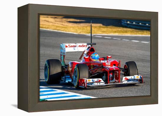 Scuderia Ferrari F1, Fernando Alonso, 2012-viledevil-Framed Premier Image Canvas