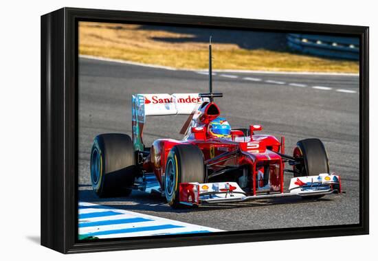 Scuderia Ferrari F1, Fernando Alonso, 2012-viledevil-Framed Premier Image Canvas