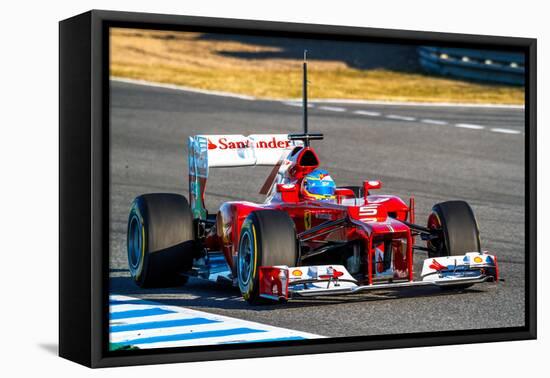 Scuderia Ferrari F1, Fernando Alonso, 2012-viledevil-Framed Premier Image Canvas