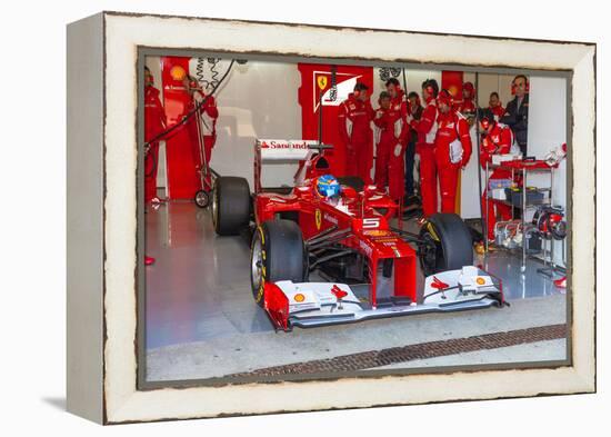 Scuderia Ferrari F1, Fernando Alonso, 2012-viledevil-Framed Premier Image Canvas