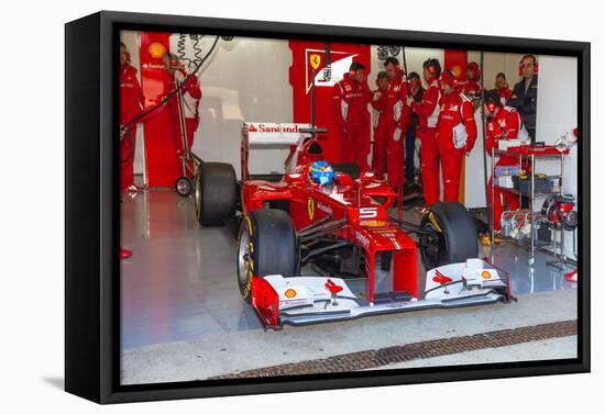 Scuderia Ferrari F1, Fernando Alonso, 2012-viledevil-Framed Premier Image Canvas