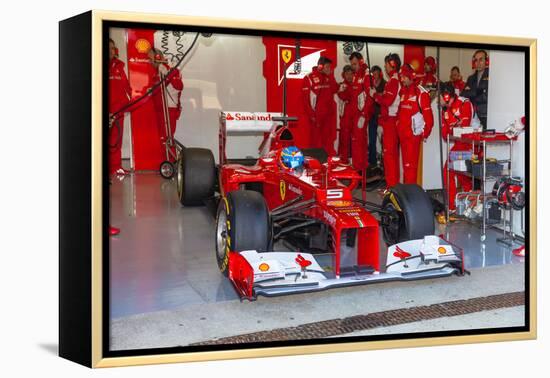 Scuderia Ferrari F1, Fernando Alonso, 2012-viledevil-Framed Premier Image Canvas