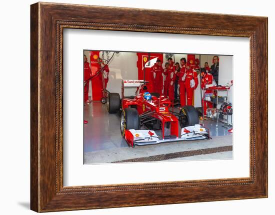 Scuderia Ferrari F1, Fernando Alonso, 2012-viledevil-Framed Photographic Print