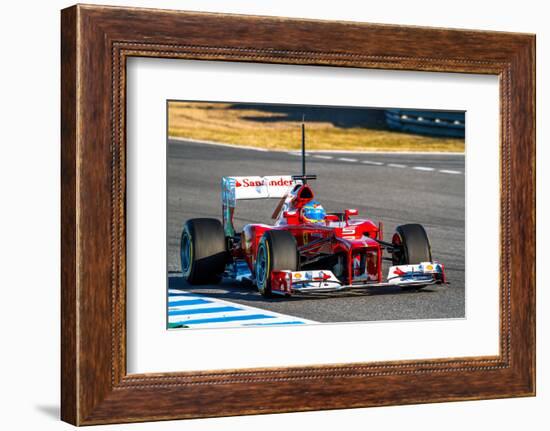 Scuderia Ferrari F1, Fernando Alonso, 2012-viledevil-Framed Photographic Print